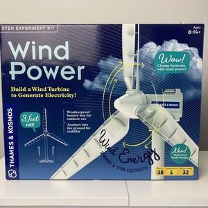 Thames & Kosmos Wind Power V4.0 STEM‎ Experiment Kit | Build a 3ft Wind Turbine